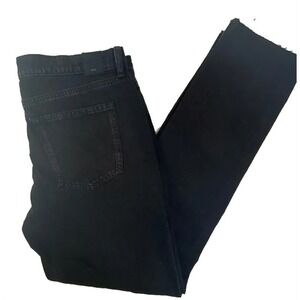 NWT Hale 33 Nico Blaine Boyfriend Jeans Frayed Edge Black 113138